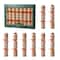 Glitzhome® 8PK 2"D x 12"H Gingerbread Man Christmas Party Crackers with Gift Contents